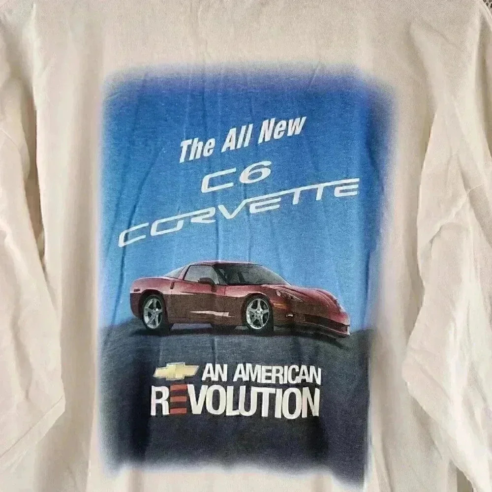 Vintage Chevy C6 Corvette Long Sleeve Crew Neck Men's XL - Picture 7 of 9